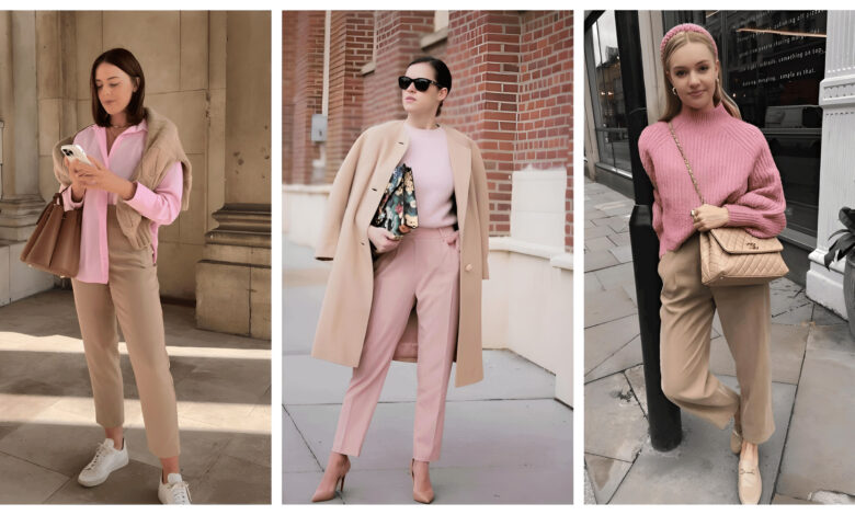 تنسيقات اللون الوردي